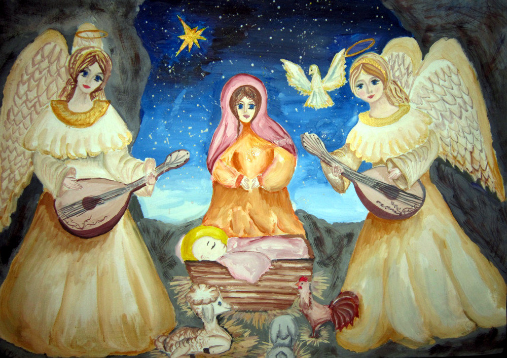 рождественские рисунки фото