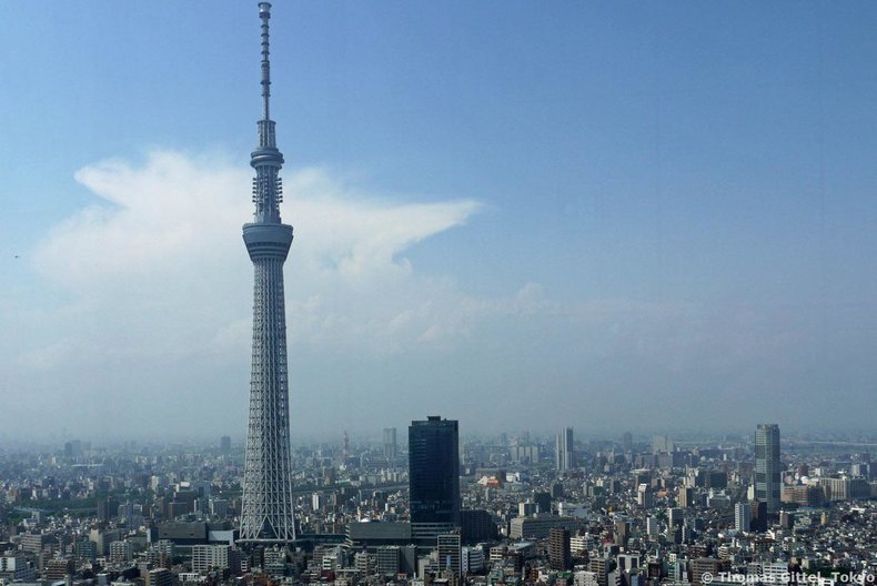 телевизионная башня skytree, токио фото