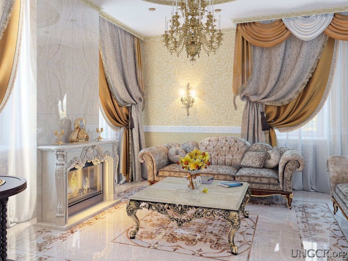 стиль ампир в интерьере фото