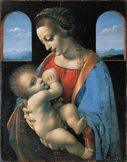 Леонардо да Винчи «Мадонна Литта» 1491.