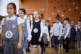 Фото 40. Линейка в 1-х и 2-х классах. Ноябрь, 2018