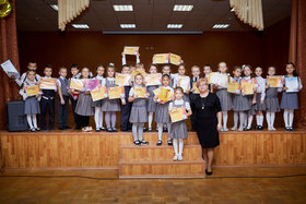 Фото 104. Линейка в 1-х и 2-х классах. Ноябрь, 2018