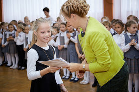 Фото 15. Линейка в 1-х и 2-х классах. Ноябрь, 2018