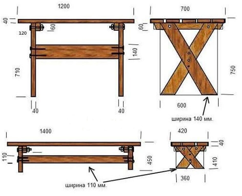 деревянный стол своими руками чертежи и схемы