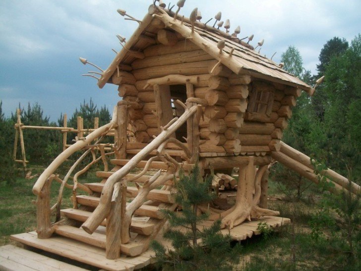 избушка на курьих ножках фото