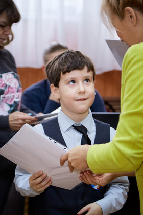 Фото 45. Линейка в 1-х и 2-х классах. Ноябрь, 2018