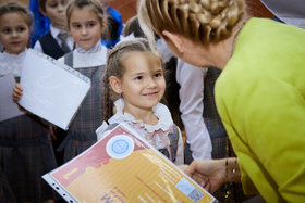 Фото 12. Линейка в 1-х и 2-х классах. Ноябрь, 2018