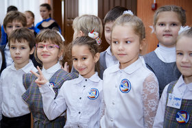 Фото 29. Линейка в 1-х и 2-х классах. Ноябрь, 2018