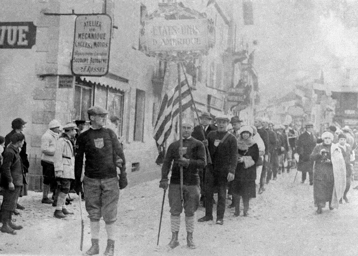 1924 год - первые зимние олимпийские игры фото
