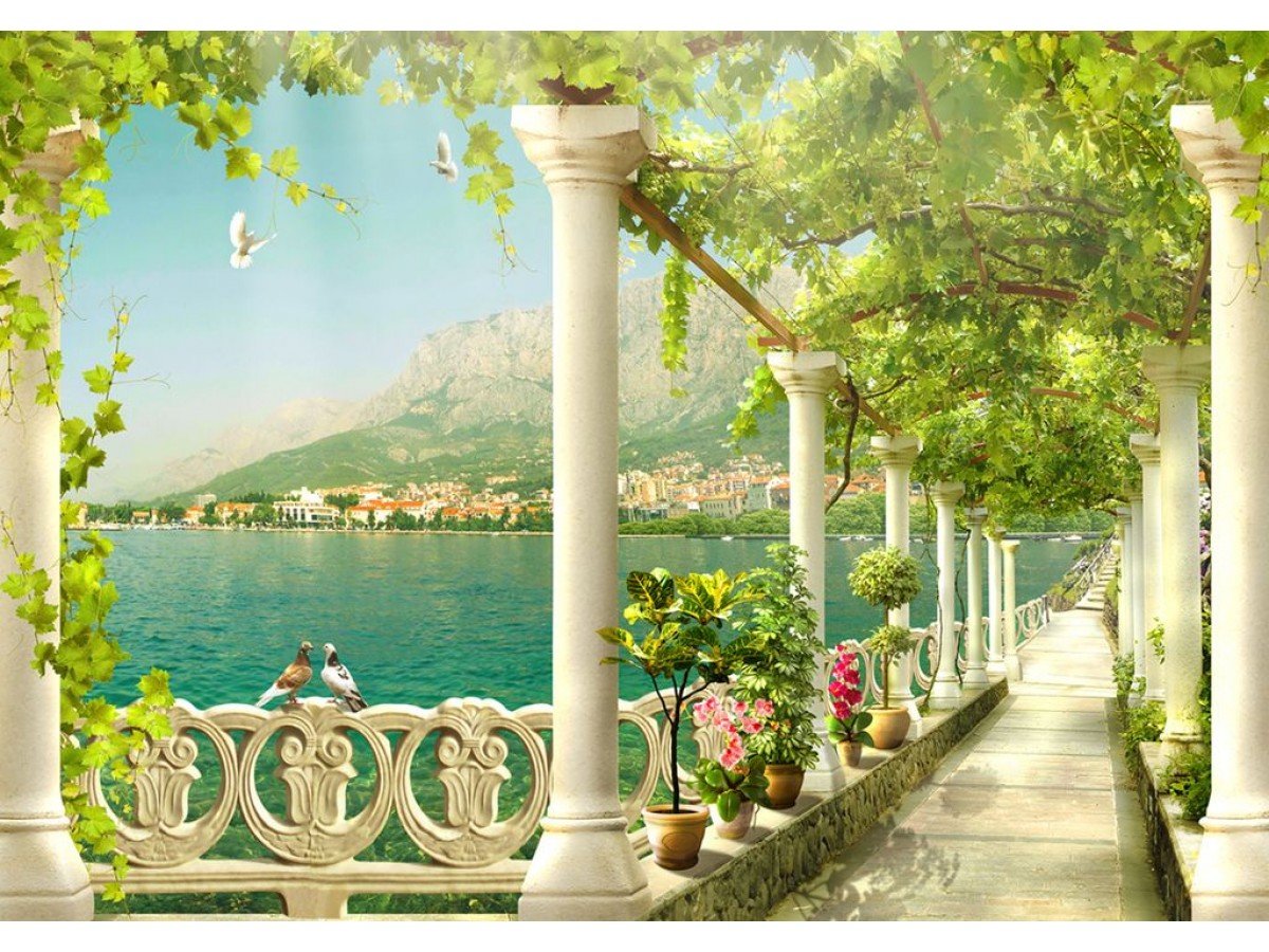 фреска аффреско арка море фото