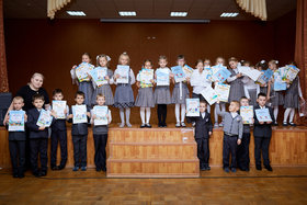 Фото 102. Линейка в 1-х и 2-х классах. Ноябрь, 2018