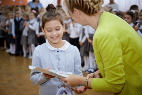 Фото 17. Линейка в 1-х и 2-х классах. Ноябрь, 2018