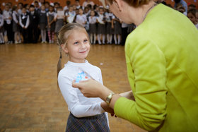 Фото 3. Линейка в 1-х и 2-х классах. Ноябрь, 2018