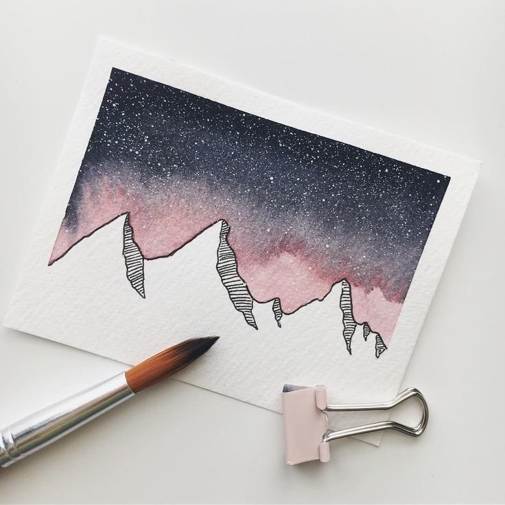 идеи для рисунков акварелью фото