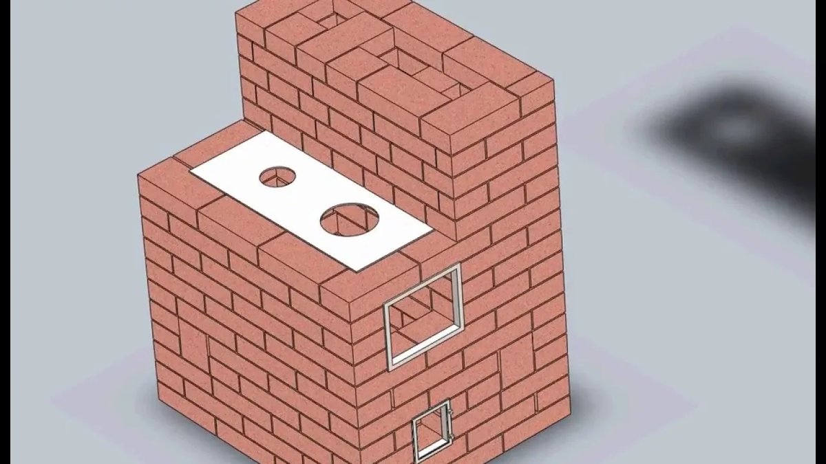 самая простая кирпичная печь своими руками