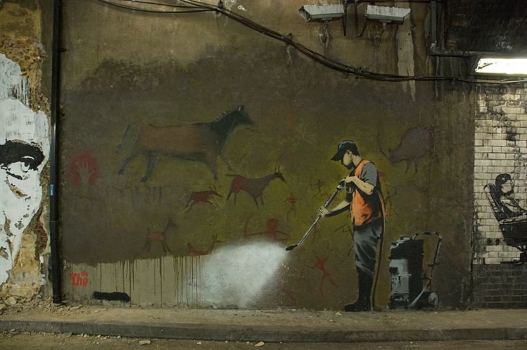стрит арт banksy фото