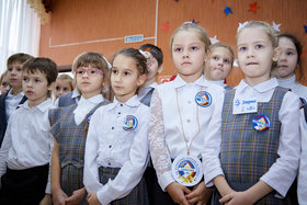 Фото 91. Линейка в 1-х и 2-х классах. Ноябрь, 2018