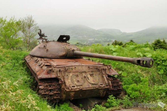 танки ис-3 на острове шикотан фото