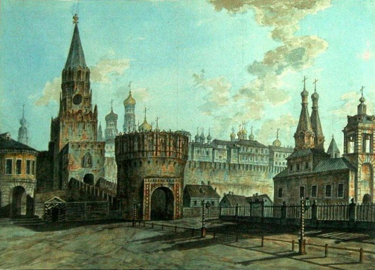 федор алексеев красная площадь в москве 1800 год фото