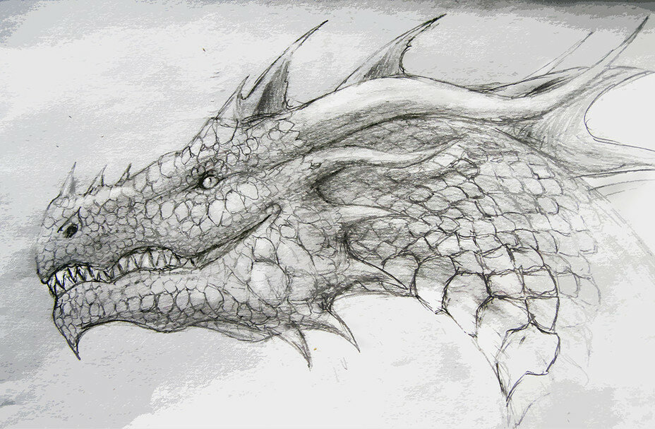 Картинки драконы ручкой