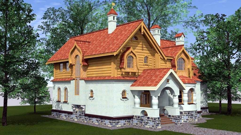 дом в стиле русский терем фото