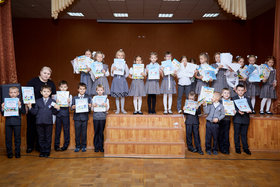 Фото 101. Линейка в 1-х и 2-х классах. Ноябрь, 2018