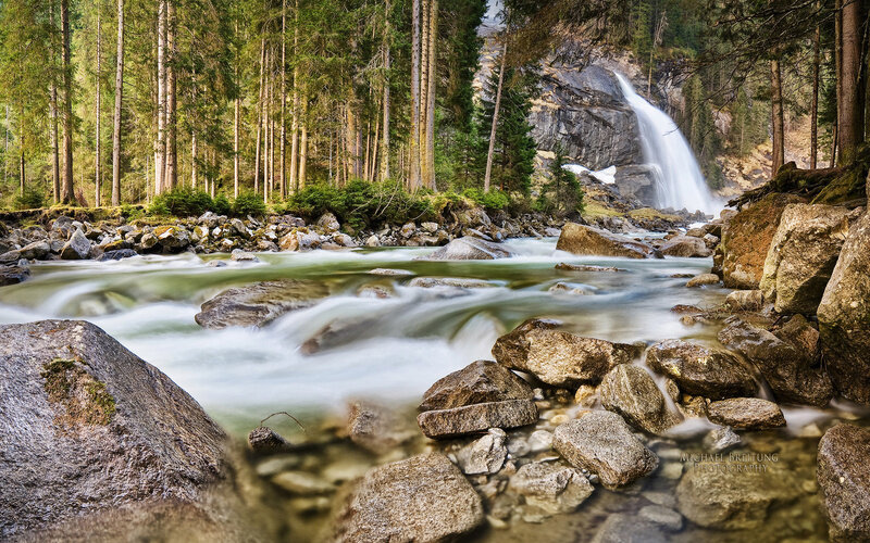 горная река водопад фото