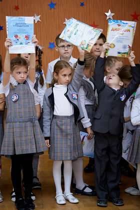 Фото 81. Линейка в 1-х и 2-х классах. Ноябрь, 2018