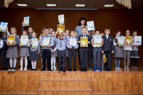 Фото 107. Линейка в 1-х и 2-х классах. Ноябрь, 2018