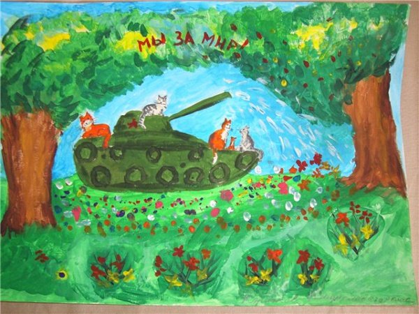 рисунок на тему танк фото