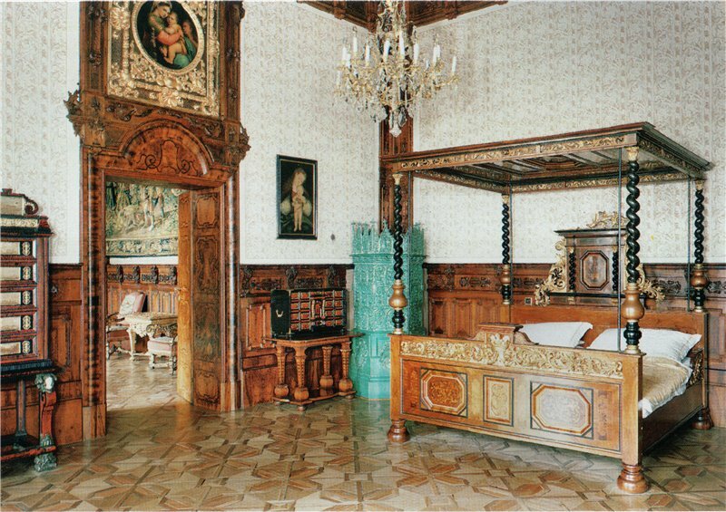 спальня людвига ii замок нойшванштайн фото