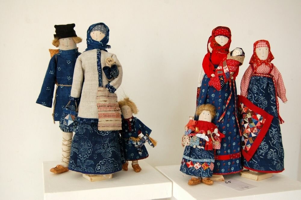 тряпичная кукла в русском народном костюме фото