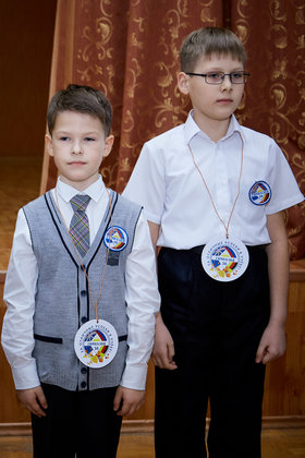 Фото 71. Линейка в 1-х и 2-х классах. Ноябрь, 2018