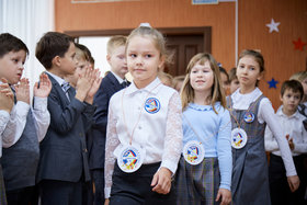 Фото 37. Линейка в 1-х и 2-х классах. Ноябрь, 2018