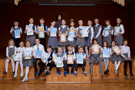 Фото 122. Линейка в 3-х и 4-х классах. Ноябрь, 2018