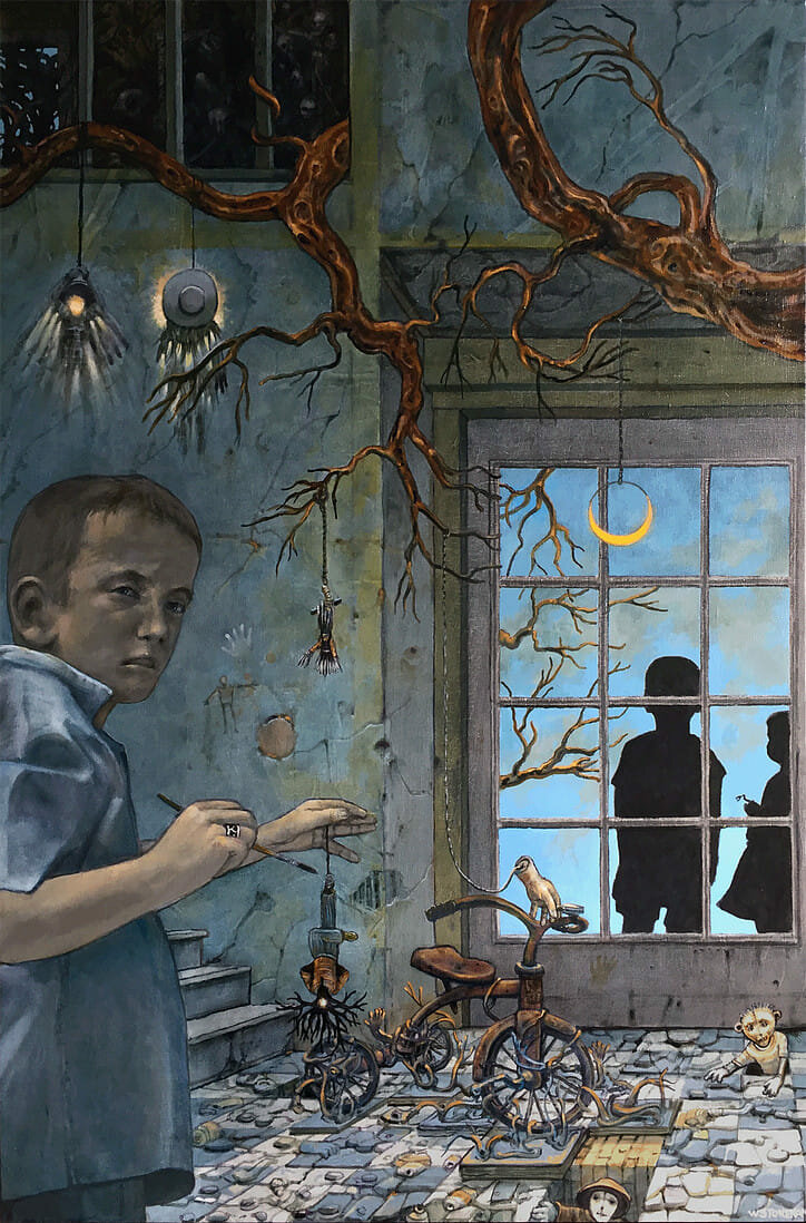 Страшная картинка девочка и мальчик