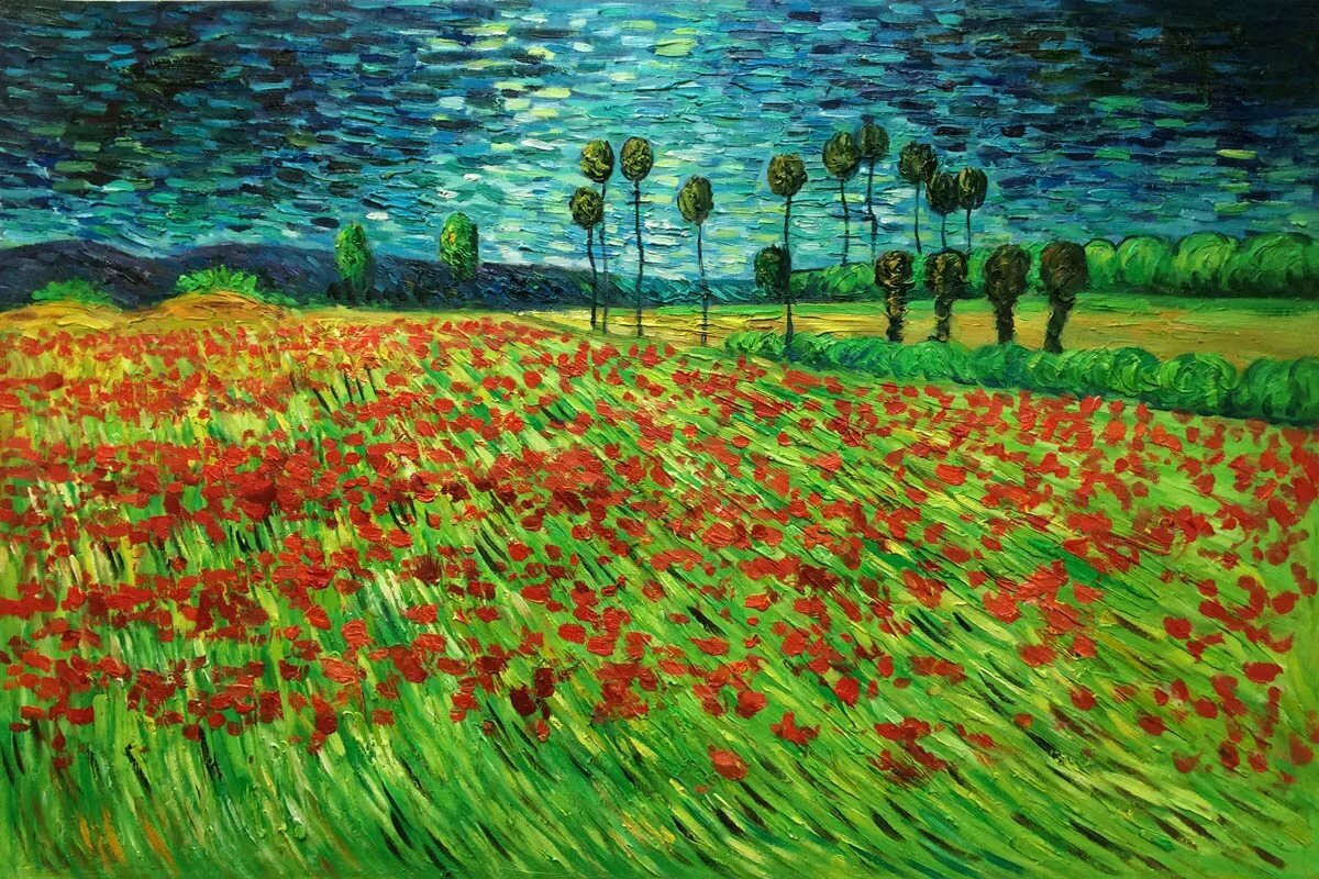 маковое поле ван гога фото