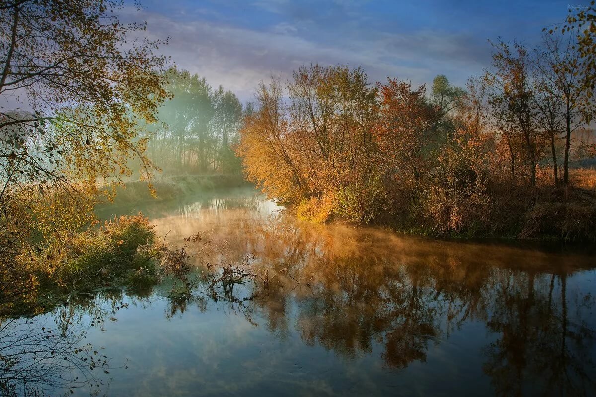 осень река фото
