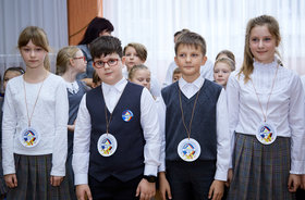 Фото 76. Линейка в 3-х и 4-х классах. Ноябрь, 2018