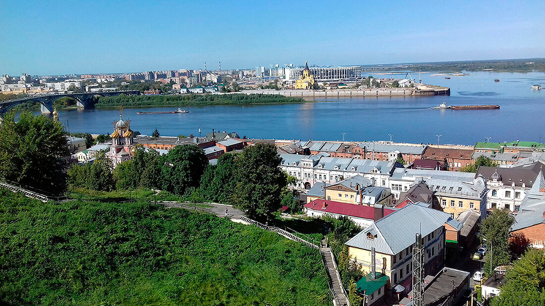стрелка оки и волги в нижнем новгороде фото