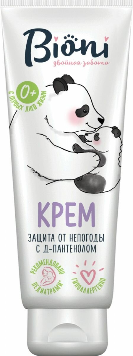 детский крем "bioni" питательный "защита от непогоды" 75 мл. фото