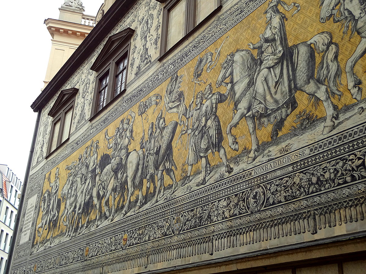 стена королей в дрездене фото