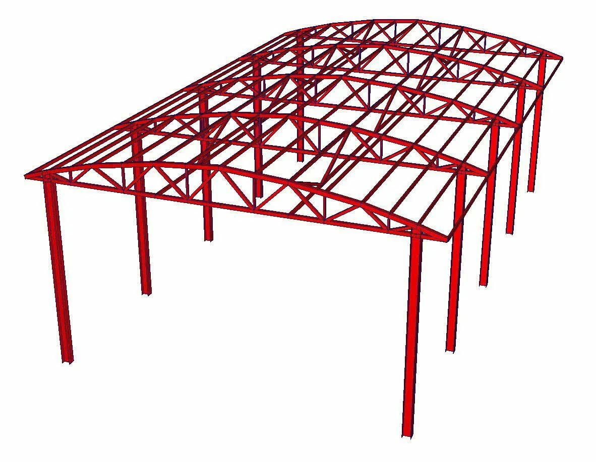металлические фермы для навеса