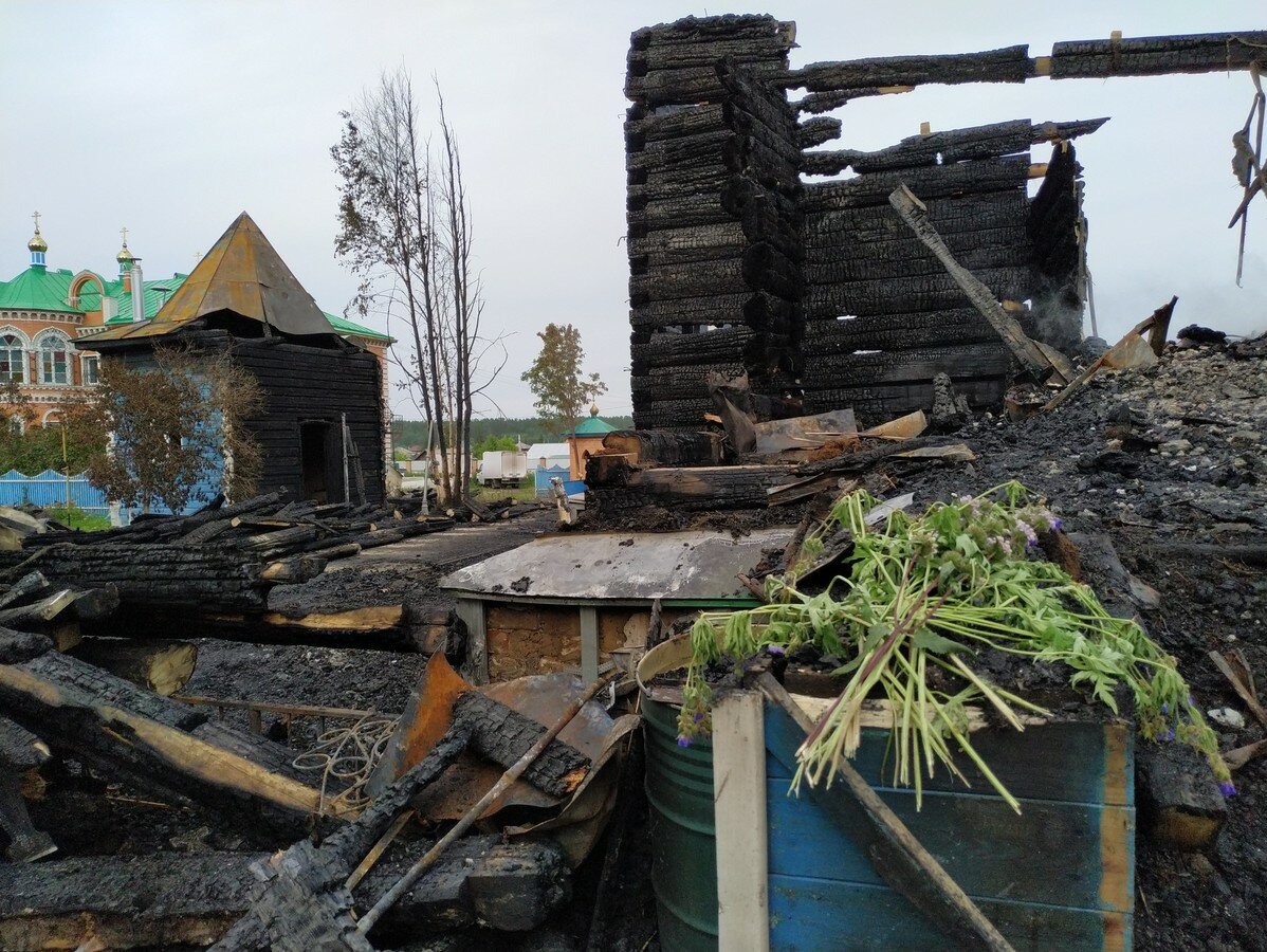 пожар храм чимеевской божьей матери курганская область фото