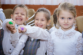 Фото 8. Линейка в 1-х и 2-х классах. Ноябрь, 2018