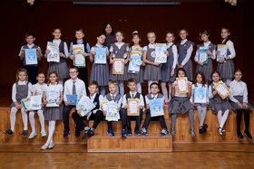 Фото 121. Линейка в 3-х и 4-х классах. Ноябрь, 2018