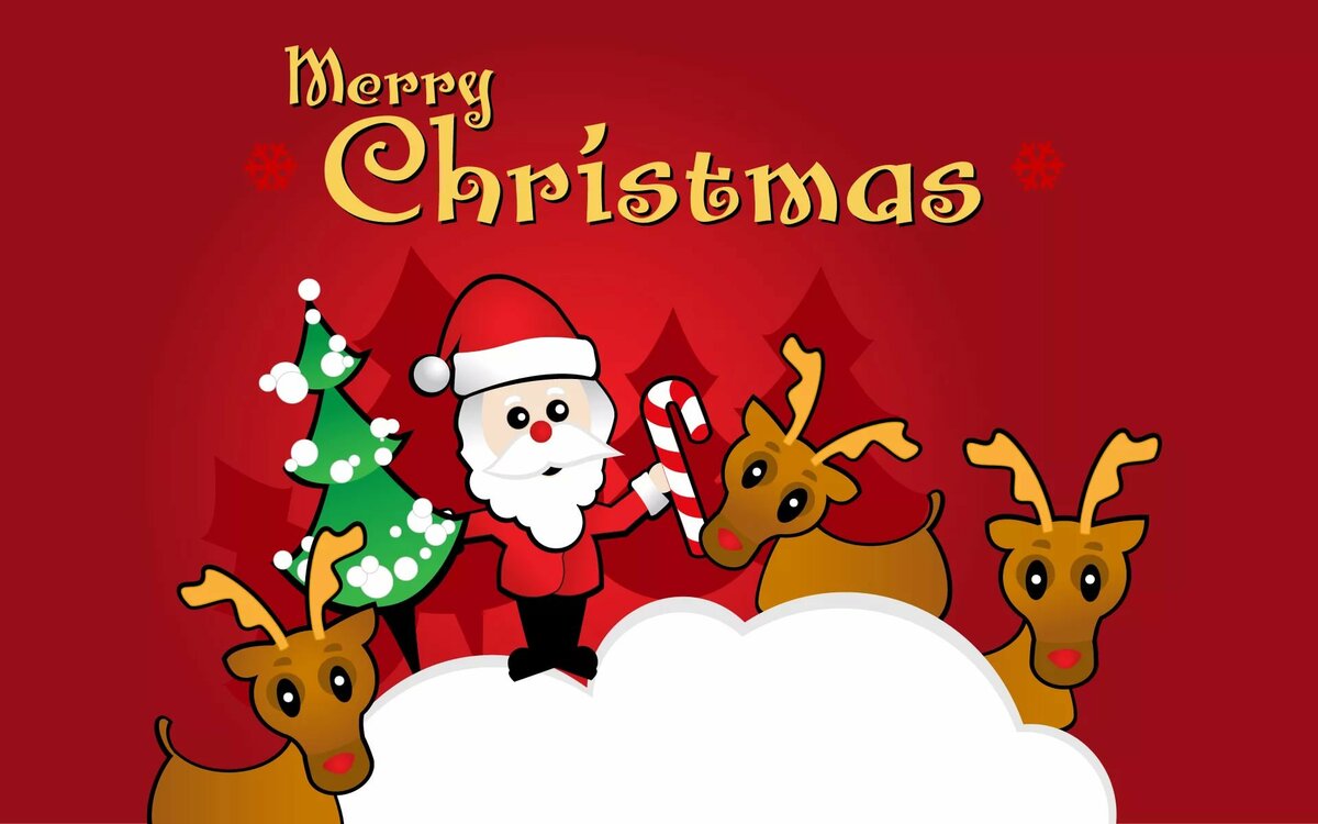 открытка merry christmas фото