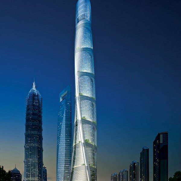 шанхайская башня shanghai tower китай. фото