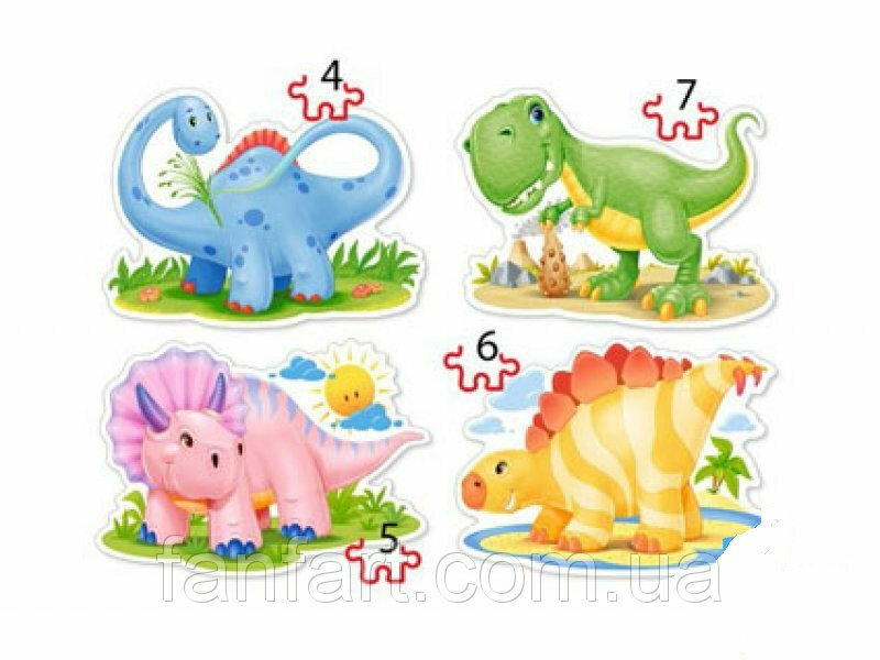 набор пазлов castorland baby dinosaurs фото