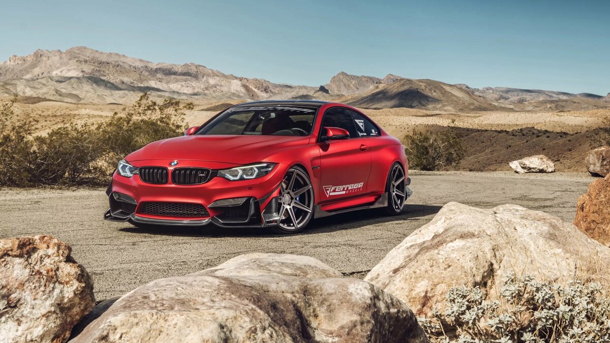 bmw m4 красная фото
